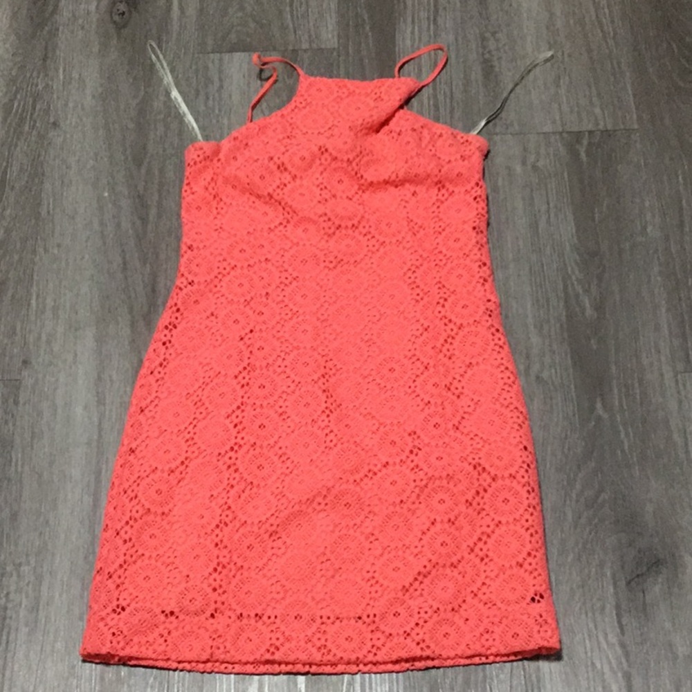 Lilly Pulitzer Pink Sheath Mini Dress Halter Cocktail